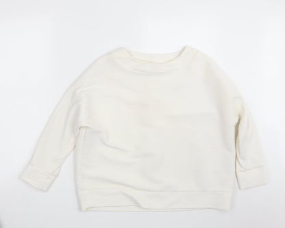 H&M Womens Ivory   Pullover Sweatshirt Size M