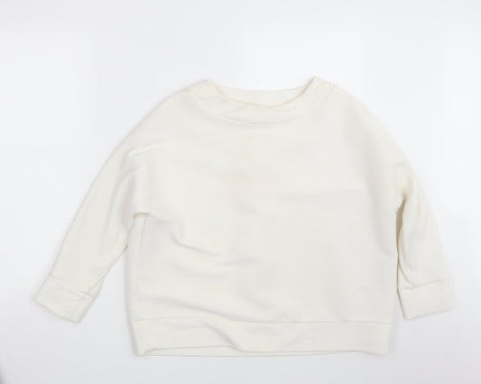 H&M Womens Ivory   Pullover Sweatshirt Size M