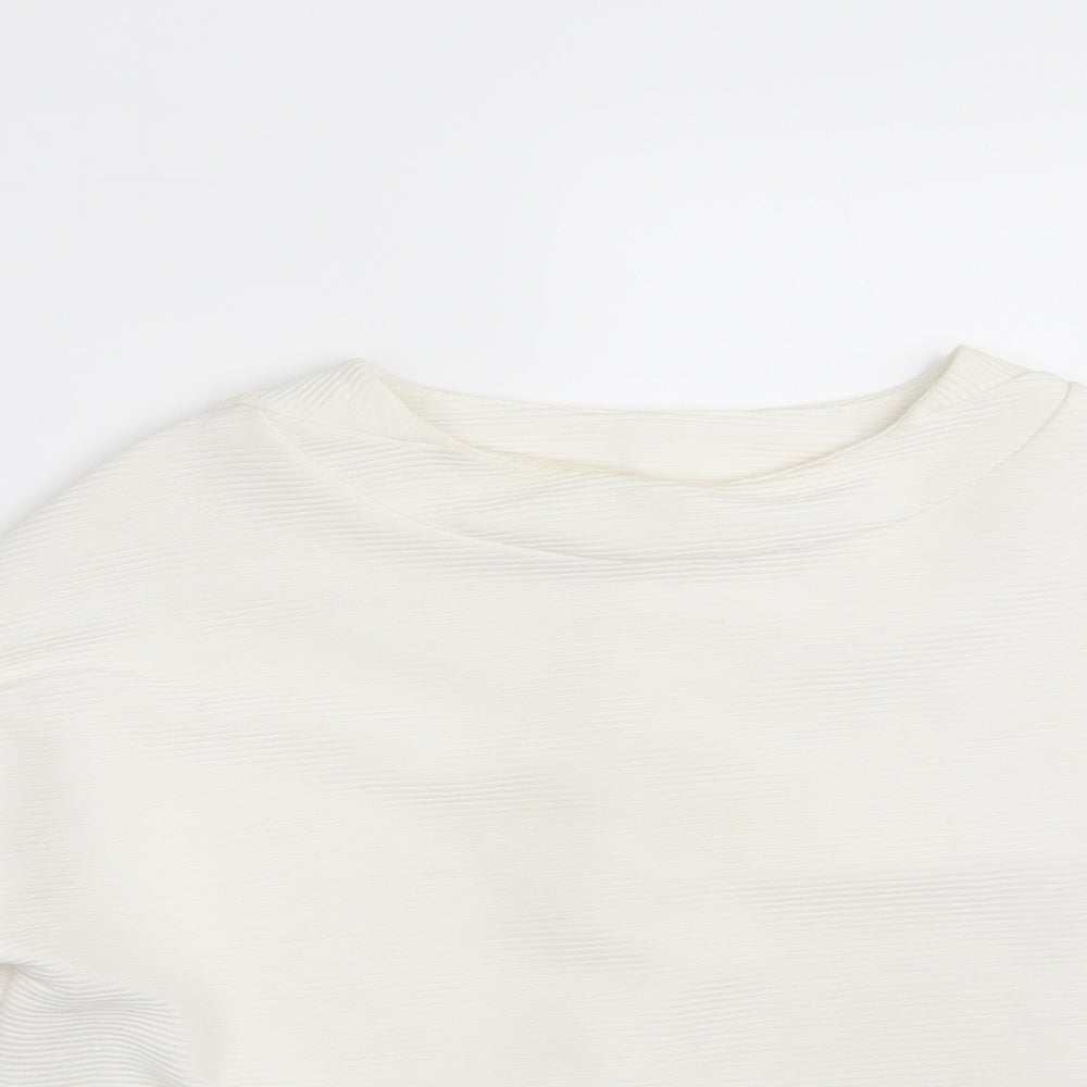 H&M Womens Ivory   Pullover Sweatshirt Size M