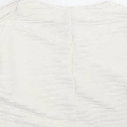 H&M Womens Ivory   Pullover Sweatshirt Size M