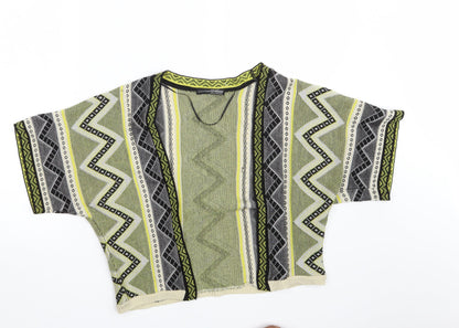 Womens UK Size 10 Atmosphere Multicoloured Wrap Jumper