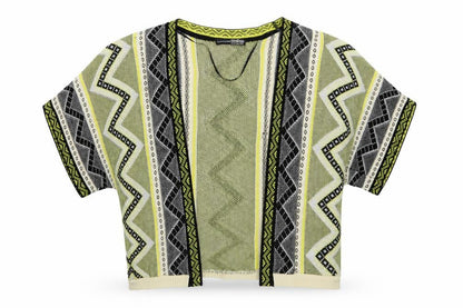 Womens UK Size 10 Atmosphere Multicoloured Wrap Jumper