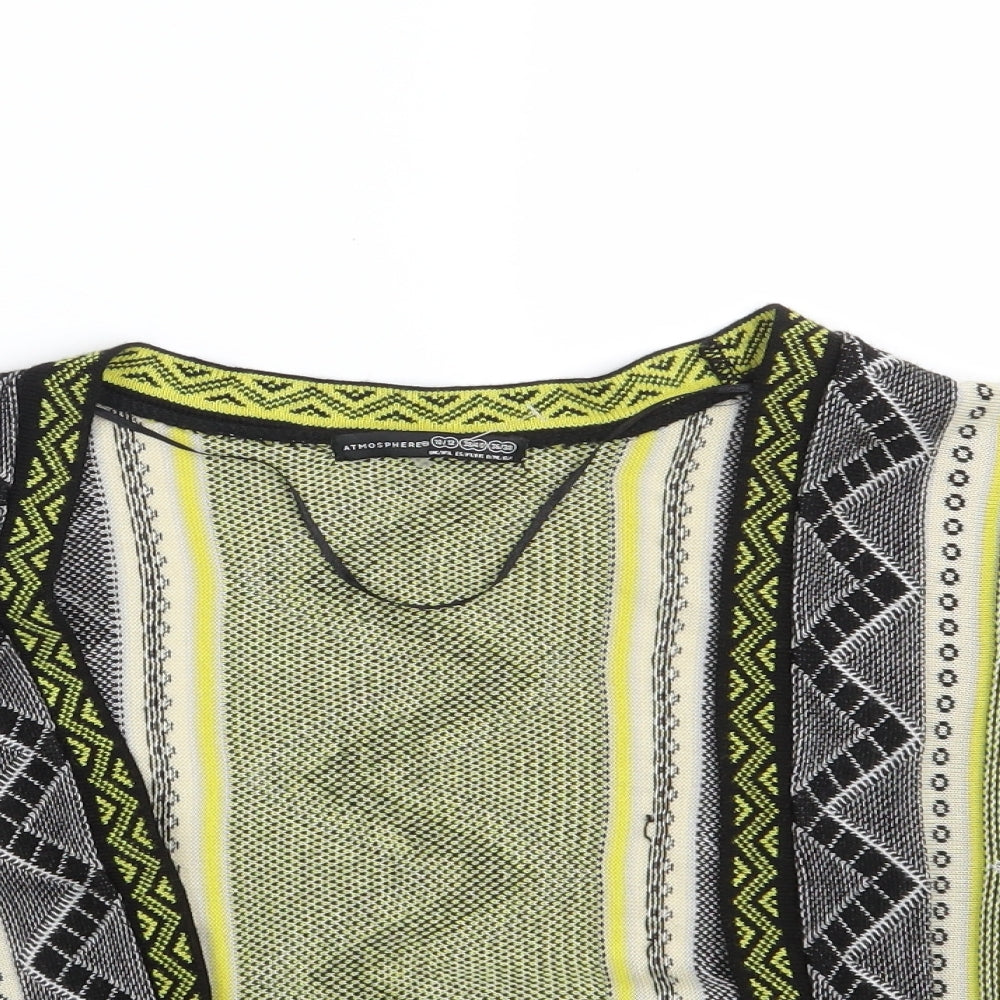 Womens UK Size 10 Atmosphere Multicoloured Wrap Jumper