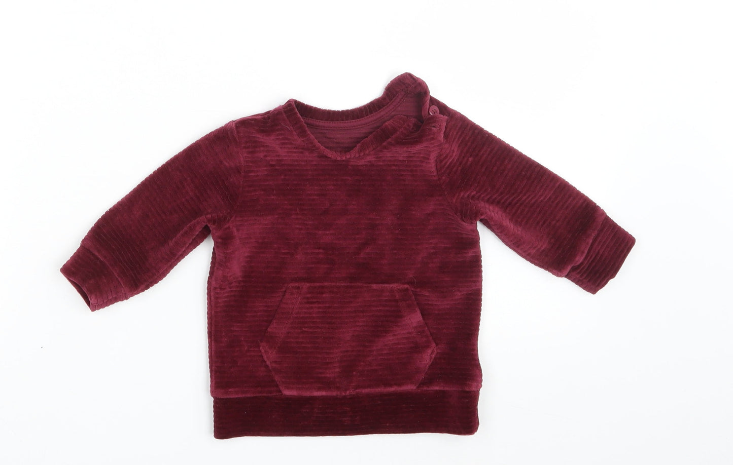 George Girls Purple  Corduroy Pullover Jumper Size 3-6 Months