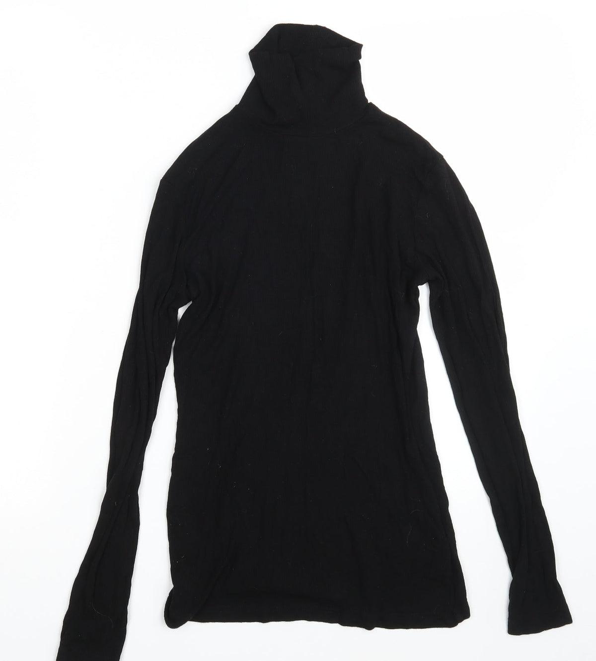 Additional front view of Papaya women’s black pullover sweatshirt, size UK 10