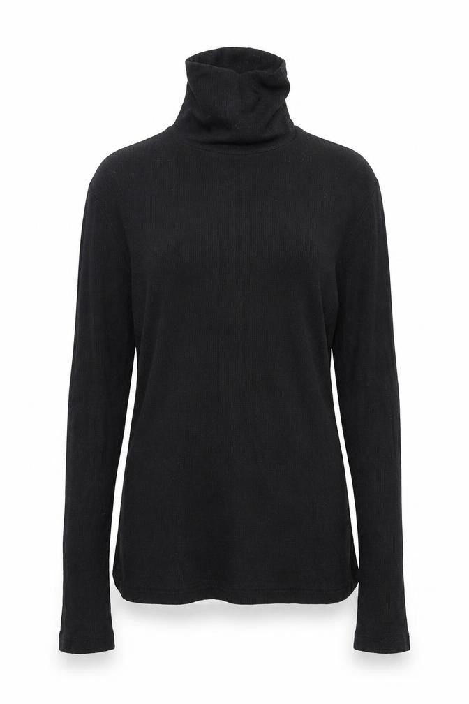 Front view of Papaya women’s black pullover sweatshirt, size UK 10