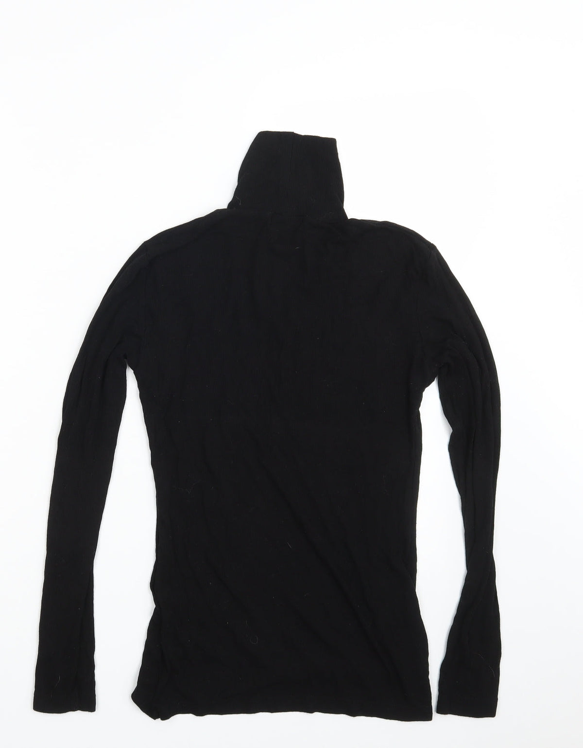 Back view of Papaya women’s black pullover sweatshirt, size UK 10