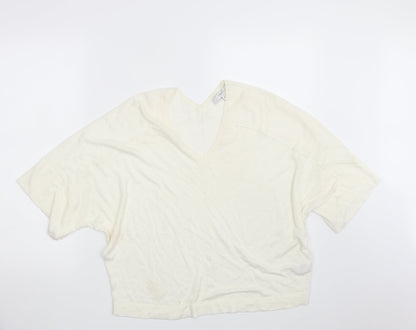 Womens UK Size XS NEXT Ivory Pullover Sweatshirt