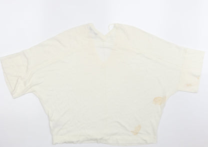 Womens UK Size XS NEXT Ivory Pullover Sweatshirt