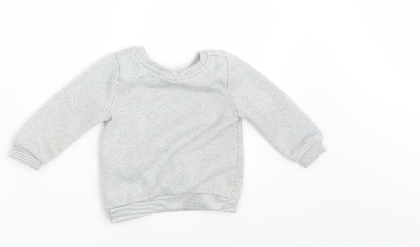 So Cute Baby Grey  Knit Pullover Jumper Size 6-9 Months