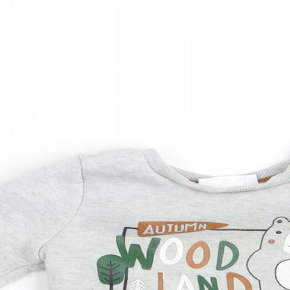 So Cute Baby Grey  Knit Pullover Jumper Size 6-9 Months