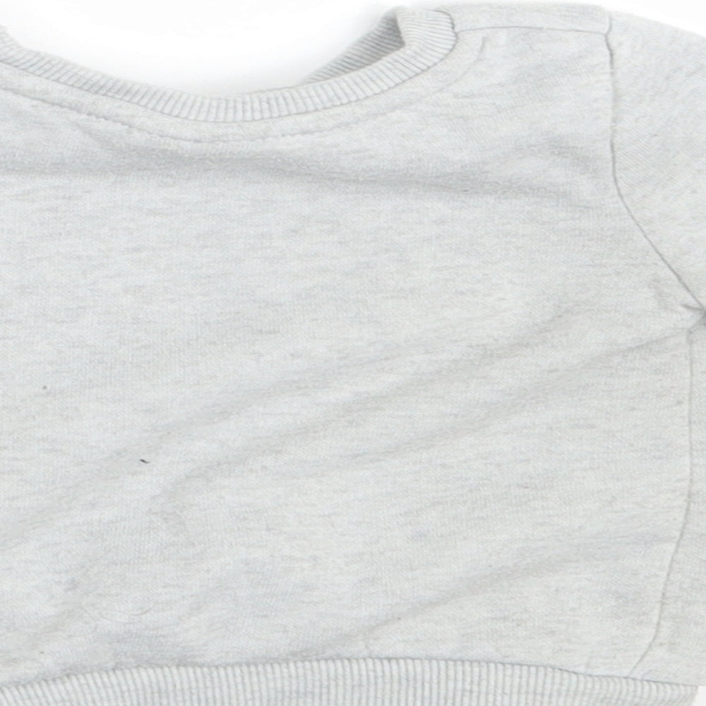 So Cute Baby Grey  Knit Pullover Jumper Size 6-9 Months
