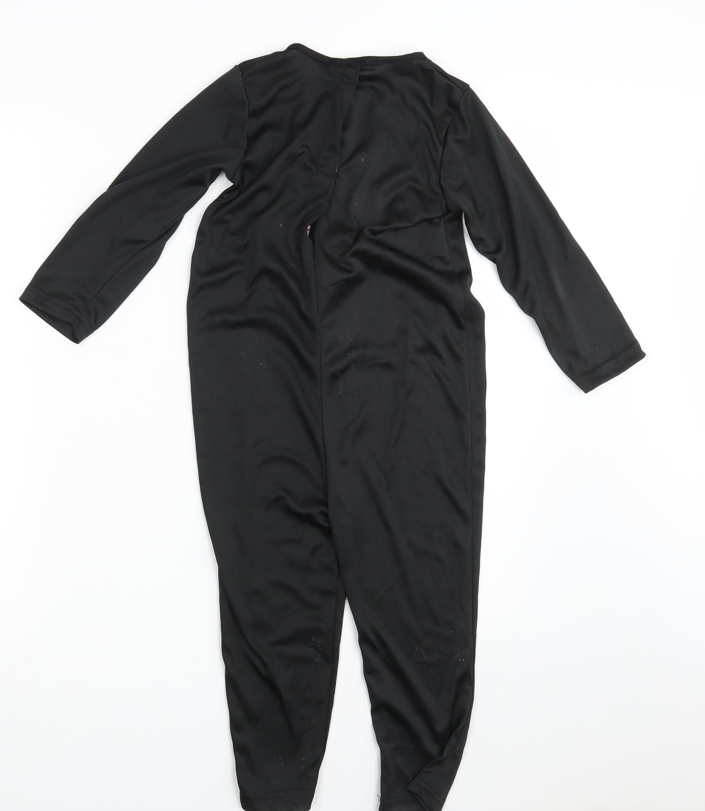 Preworn Girls Black Animal Print  Coverall One-Piece Size 2-3 Years L14 in - Halloween