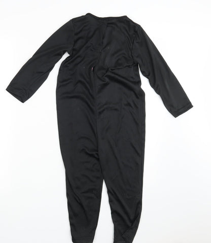 Preworn Girls Black Animal Print  Coverall One-Piece Size 2-3 Years L14 in - Halloween