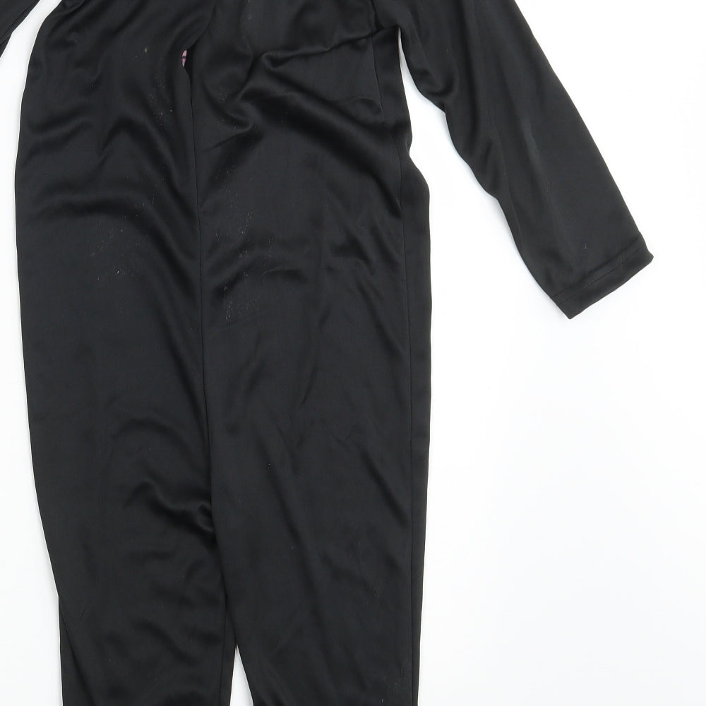 Preworn Girls Black Animal Print  Coverall One-Piece Size 2-3 Years L14 in - Halloween
