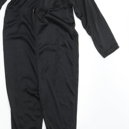 Preworn Girls Black Animal Print  Coverall One-Piece Size 2-3 Years L14 in - Halloween