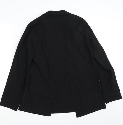 Primark Womens Black   Overcoat Coat Size 6