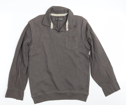 NEXT Mens Brown  Knit Pullover Jumper Size M