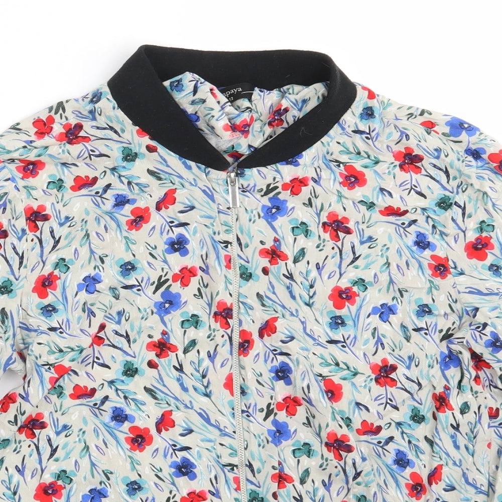 Papaya Womens Multicoloured Floral  Jacket  Size 12