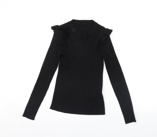 Womens UK Size 12 New Look Black Pullover Jumper