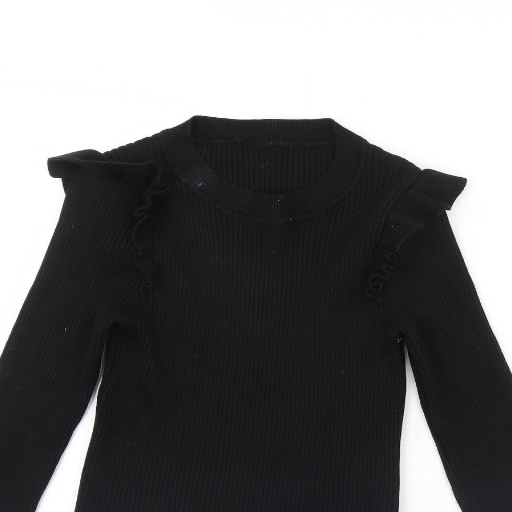 Womens UK Size 12 New Look Black Pullover Jumper