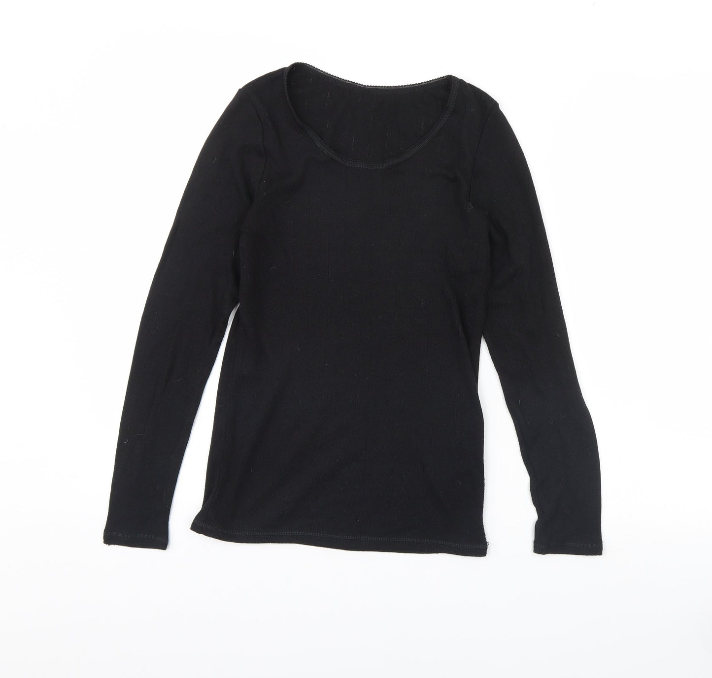 Womens UK Size 12 M&s Black Pullover Jumper