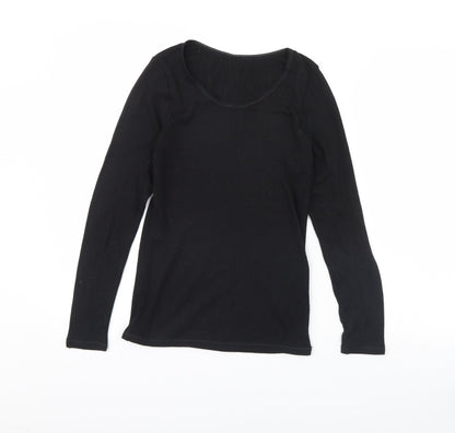 Womens UK Size 12 M&s Black Pullover Jumper