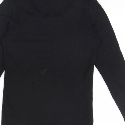 Womens UK Size 12 M&s Black Pullover Jumper