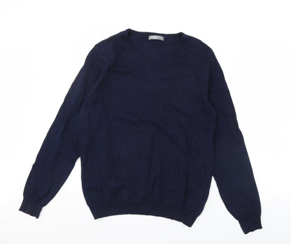 Nutmeg Mens Blue   Pullover Jumper Size L