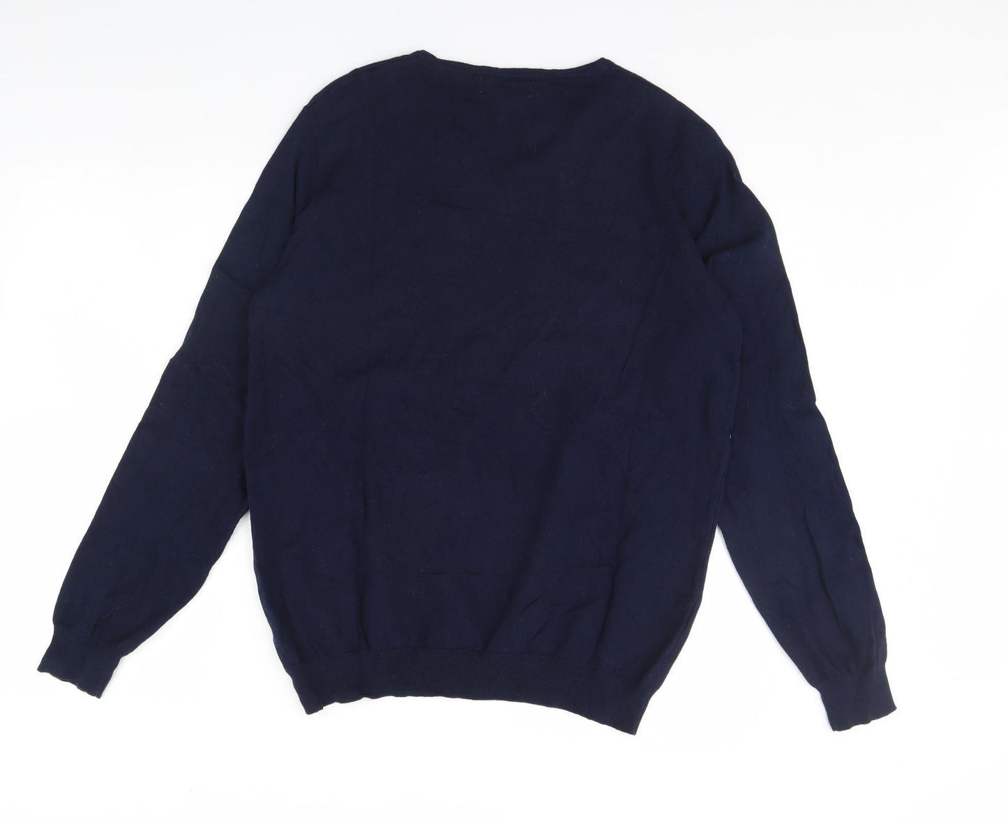 Nutmeg Mens Blue   Pullover Jumper Size L