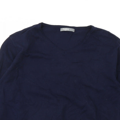 Nutmeg Mens Blue   Pullover Jumper Size L
