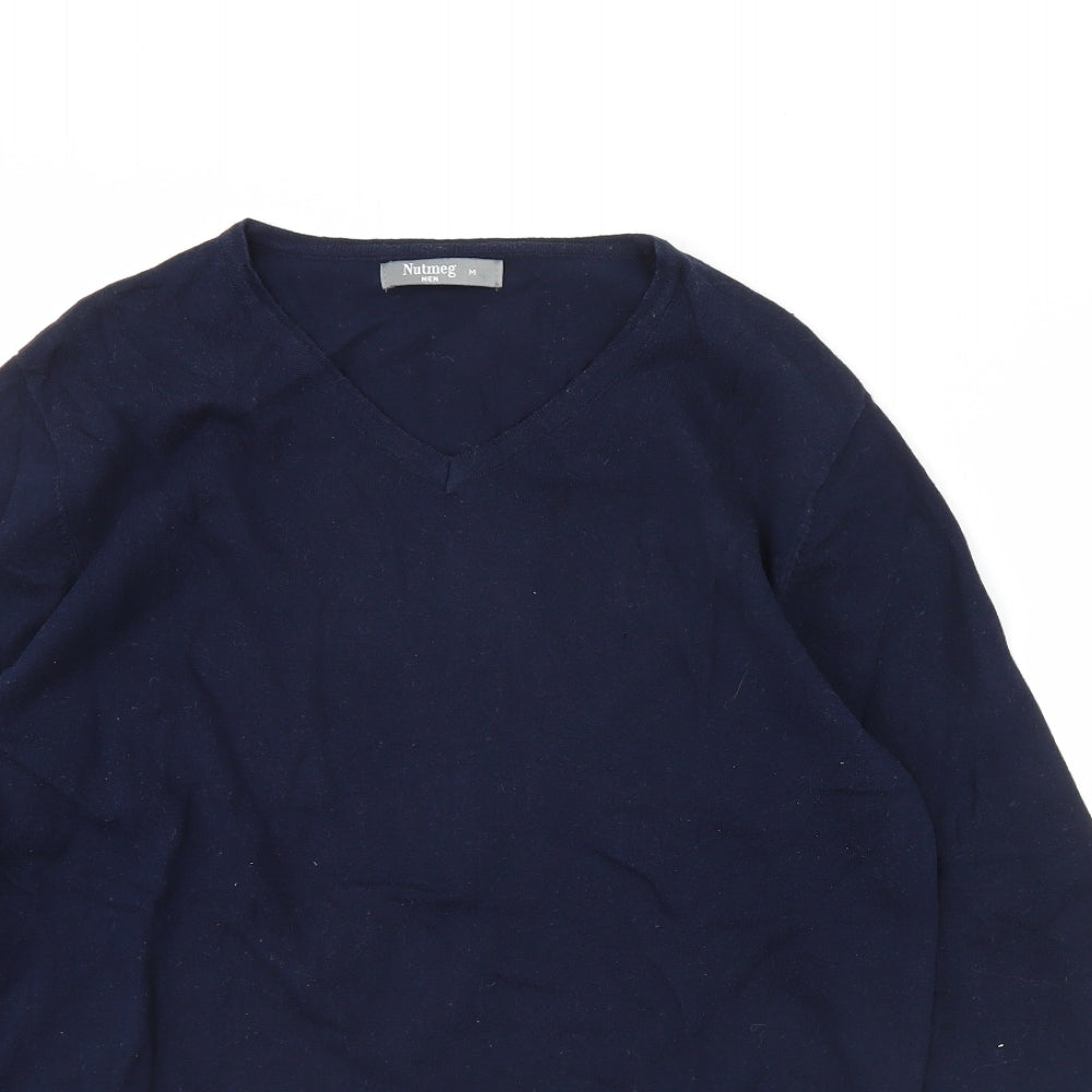 Nutmeg Mens Blue   Pullover Jumper Size M
