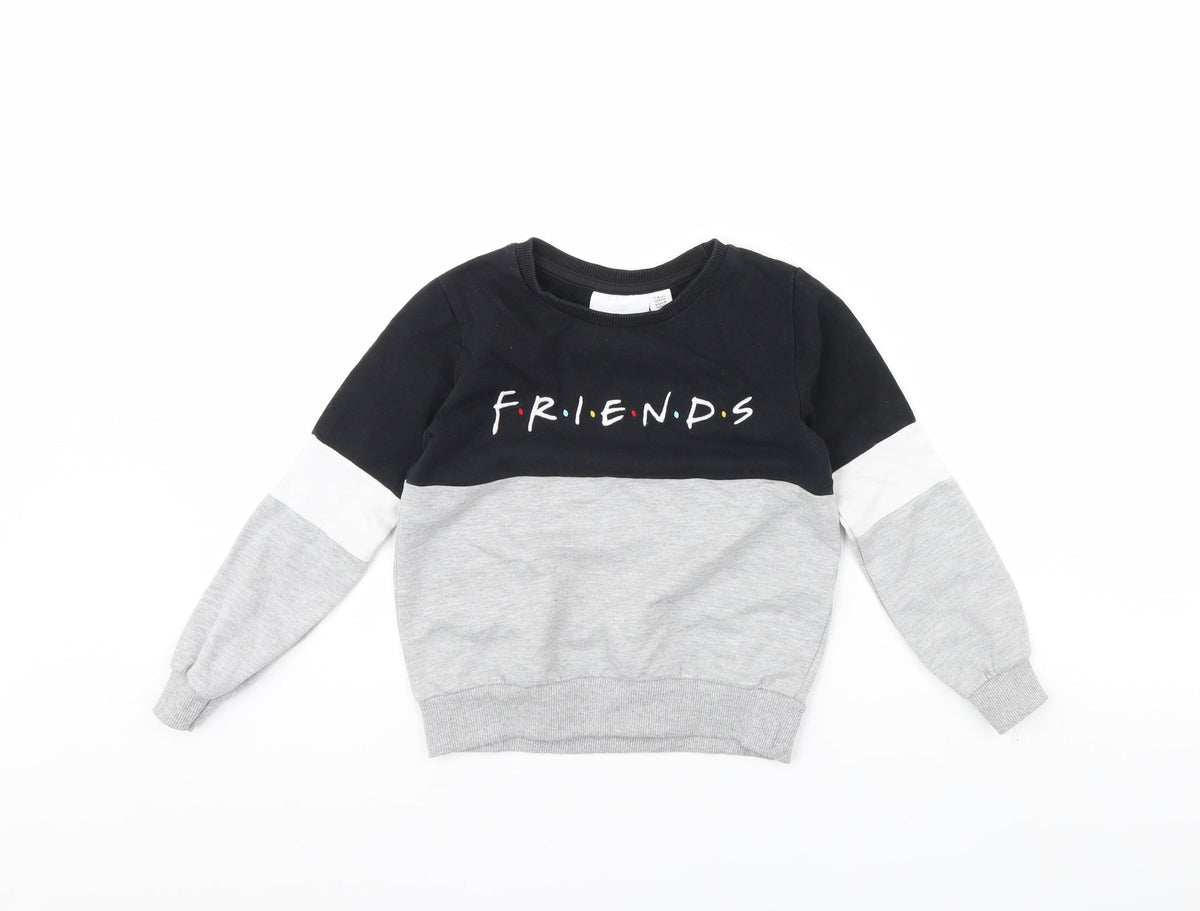 Additional front view of FRIENDS boys’ grey jumper, size 7, years