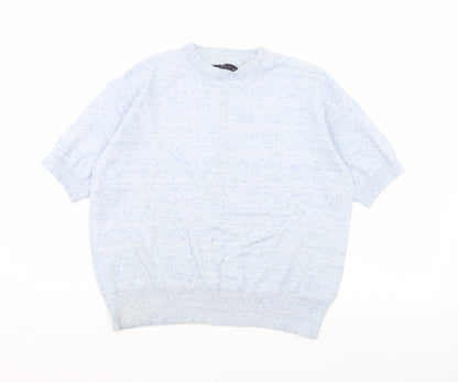 Womens UK Size M M&S Blue Pullover Jumper