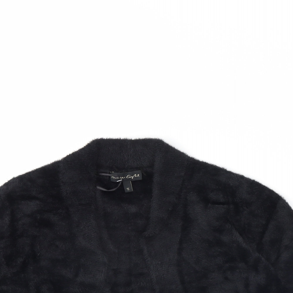 Womens UK Size 10 Phase Eight Black Cardigan Jumper