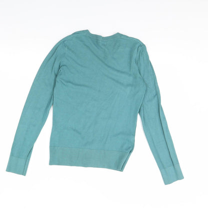 Back view of mexy women’s green jumper, size S