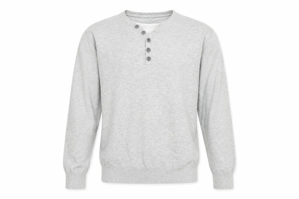Mens UK Size M River Island Grey Pullover Jumper