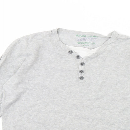 River Island Mens Grey   Pullover Jumper Size M