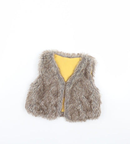 Additional front view of Preworn girls’ brown jacket, size 2, years