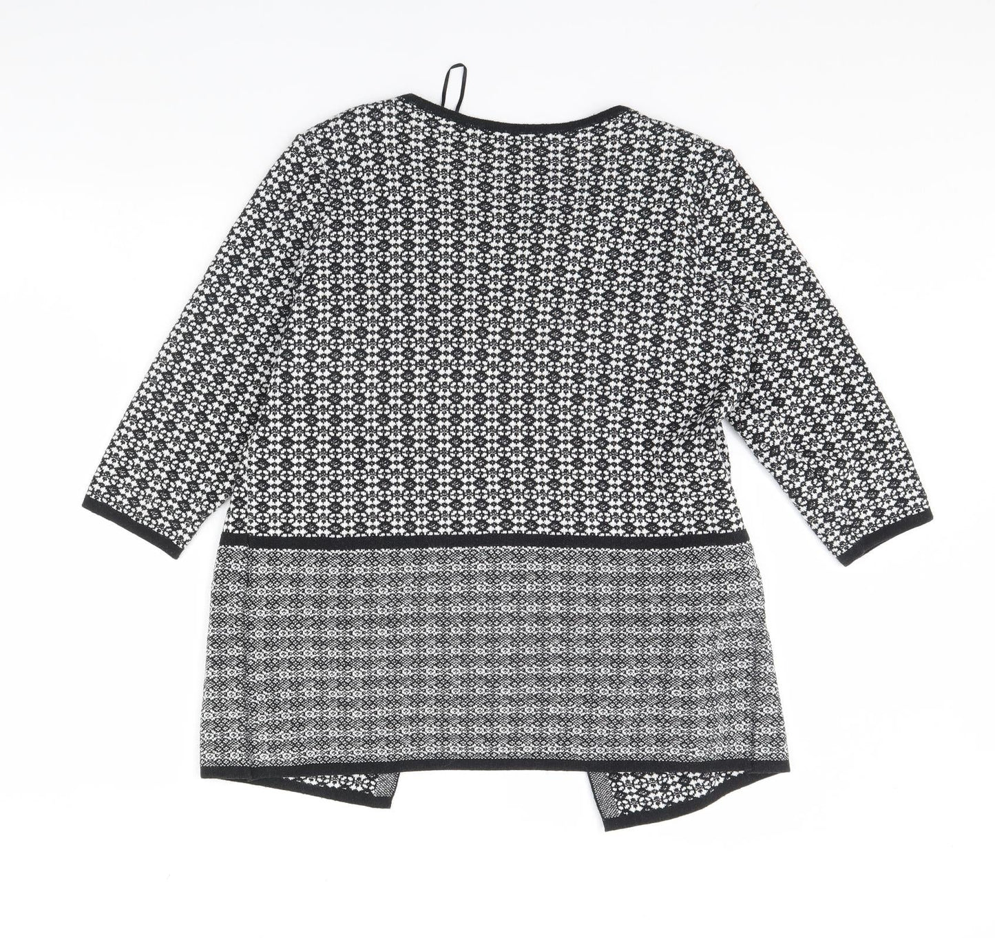 F&F Womens Black Herringbone  Jacket  Size 12