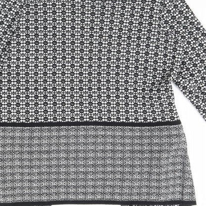 F&F Womens Black Herringbone  Jacket  Size 12