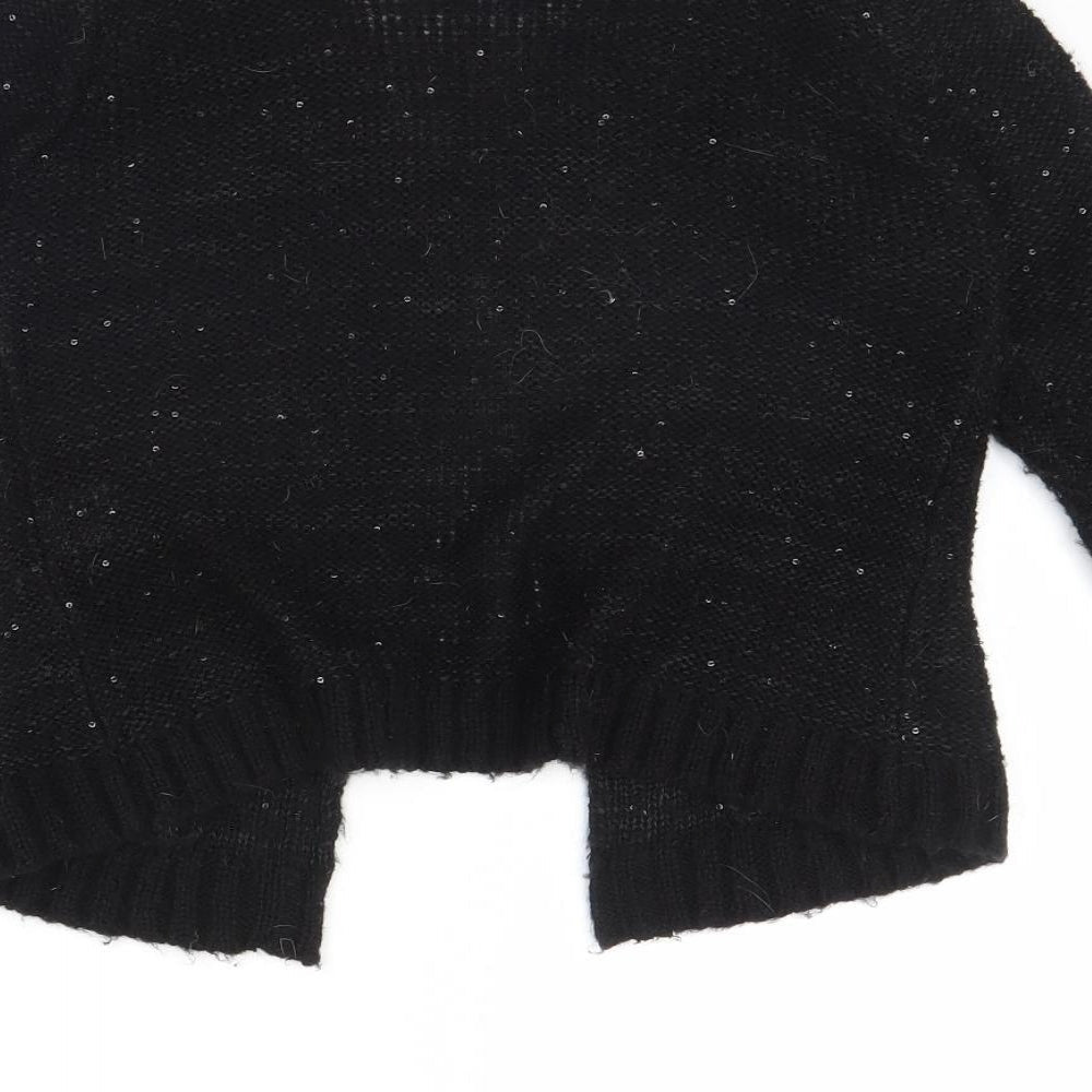 Womens UK Size 8 Select Black Cape Jumper