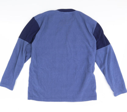 Harvery james Mens Blue  Fleece Pullover Jumper Size L