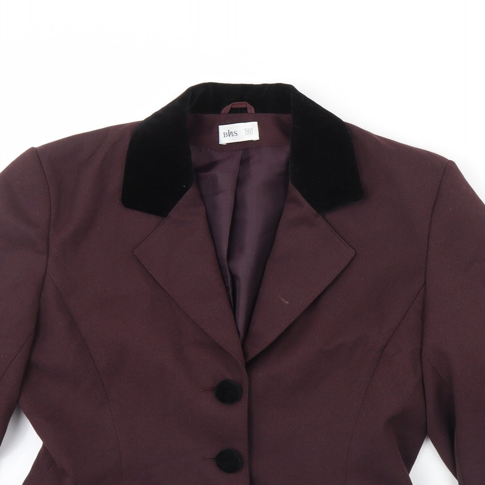Womens UK Size 10 BHS Purple Jacket