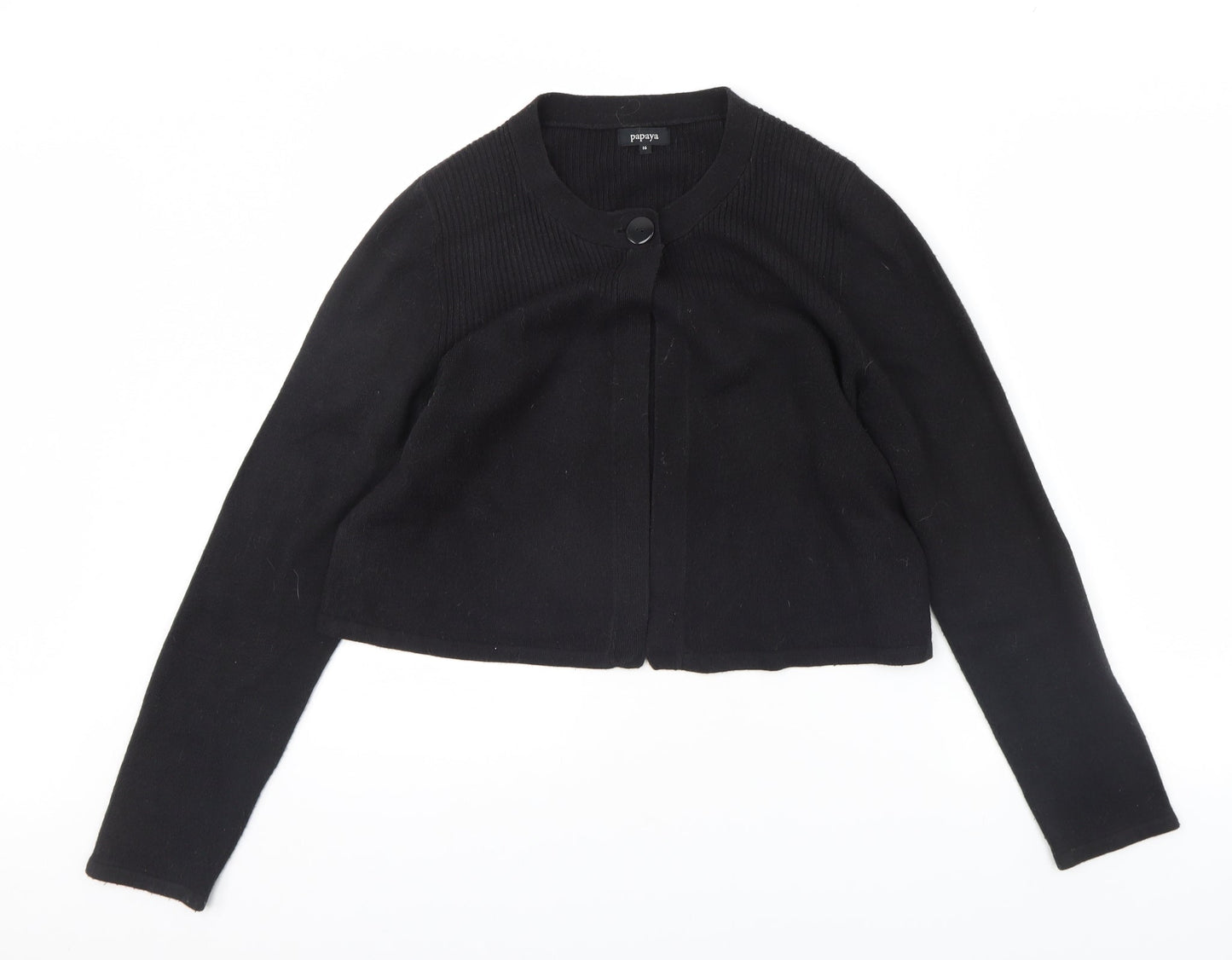 Papaya Womens Black   Jacket  Size 16