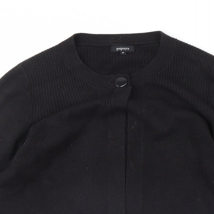 Papaya Womens Black   Jacket  Size 16