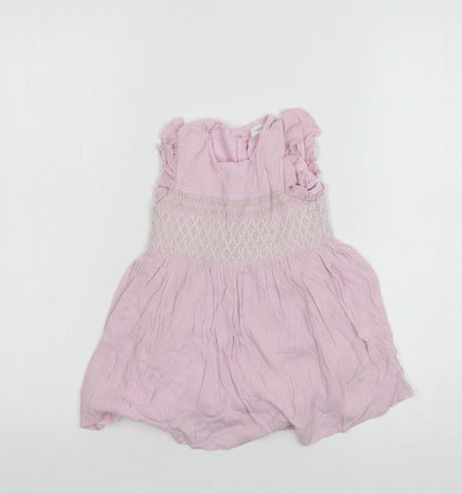 NEXT Girls Purple   T-Shirt Dress  Size 9-12 Months