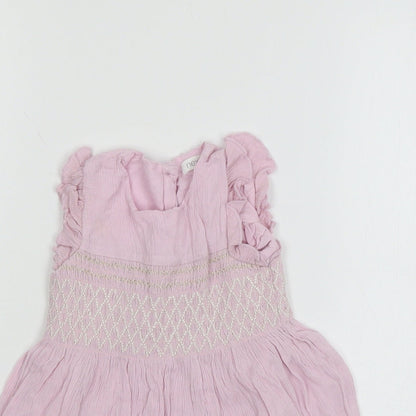 NEXT Girls Purple   T-Shirt Dress  Size 9-12 Months