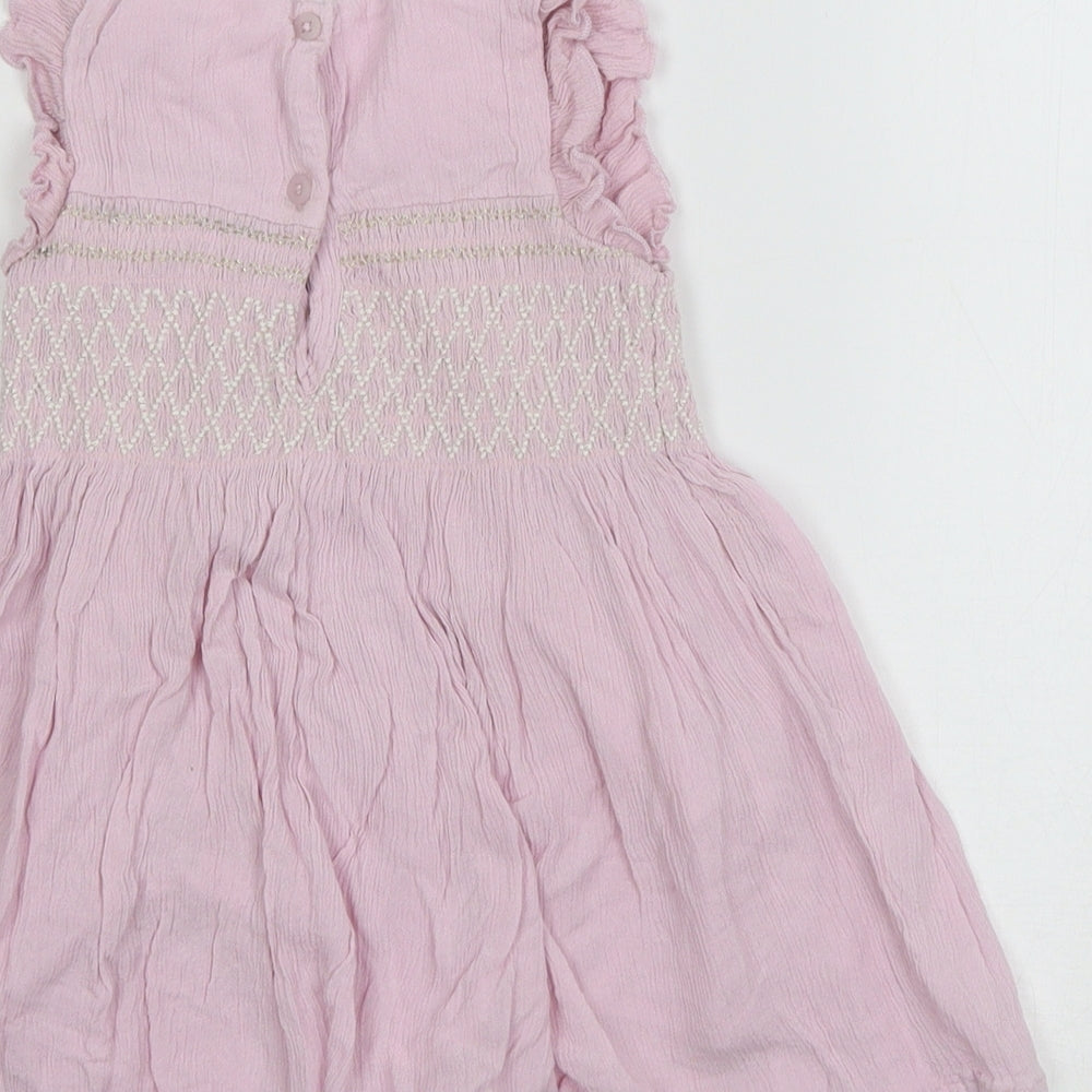 NEXT Girls Purple   T-Shirt Dress  Size 9-12 Months