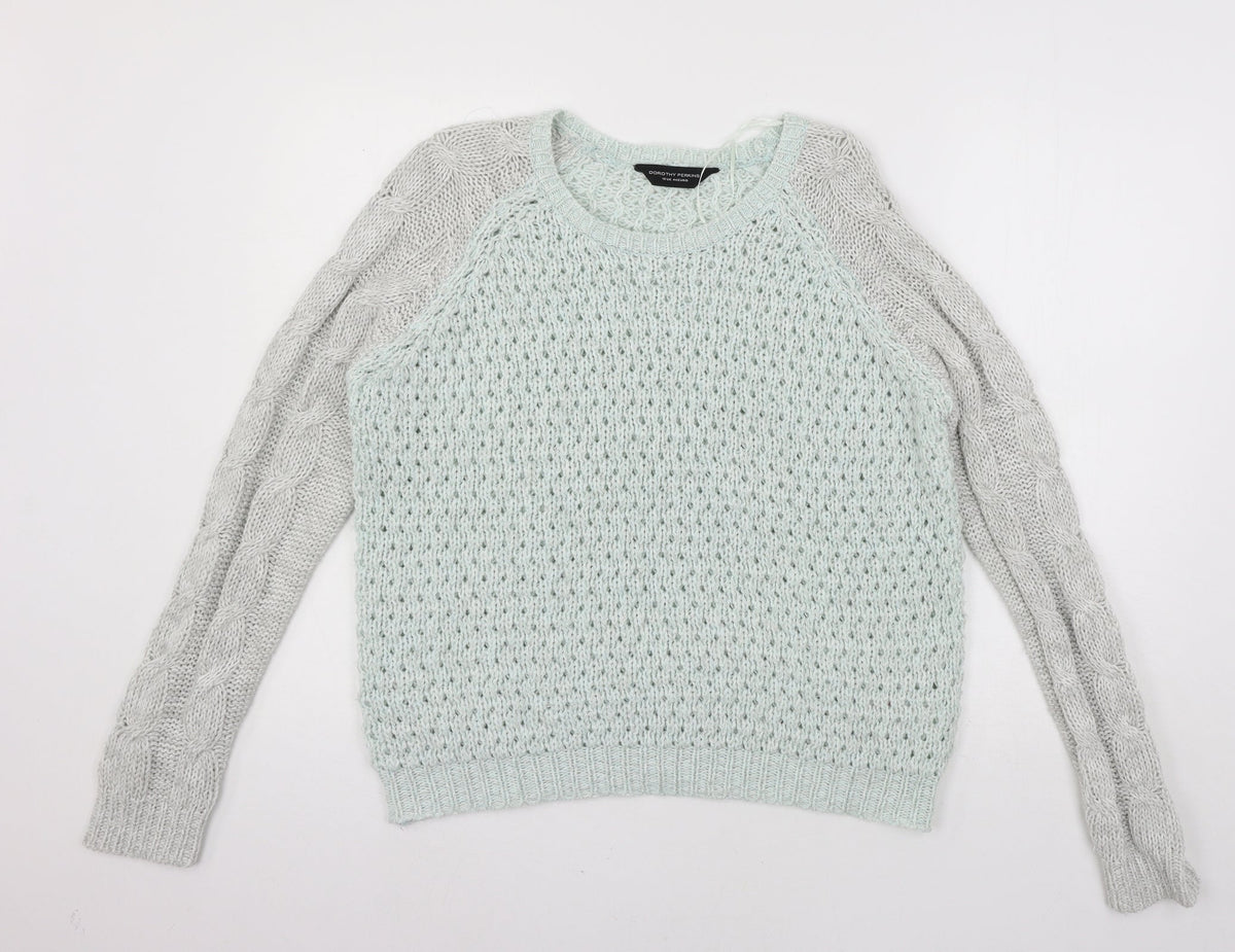 Womens UK Size 16 Dorothy Perkins Green Pullover Jumper